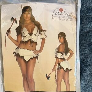 Women's White and Black Intimate Set